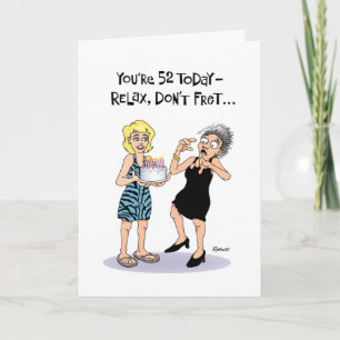 Funny 52. Geburtstagkarte Karte