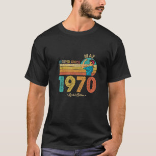 Funny 52nd Geburtstag Mai 1970 Legend Seit 1970 52 T-Shirt