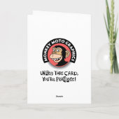 Funny 53. Geburtstag Karte (Rückseite)