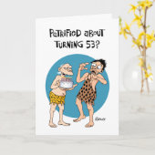 Funny 53. Geburtstag Karte (Gelbe Blume)