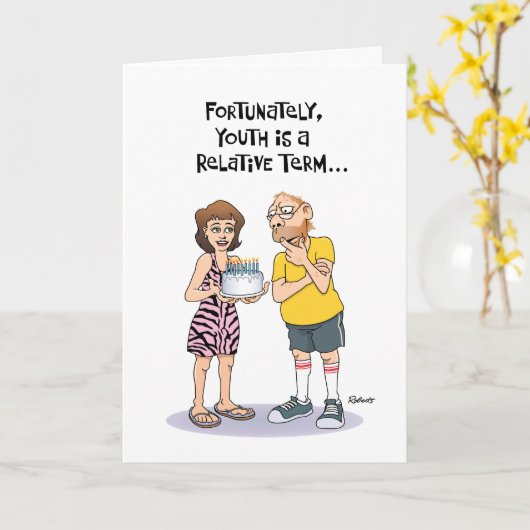 Funny 54. Geburtstag Karte (Gelbe Blume)