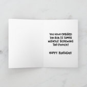 Funny 55. Geburtstag Glückwunsch Karte (Innenseite)