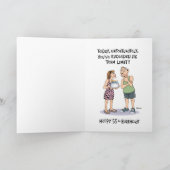 Funny 55. Geburtstag Karte (Innenseite)