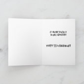 Funny 55. Geburtstag Karte (Innenseite)