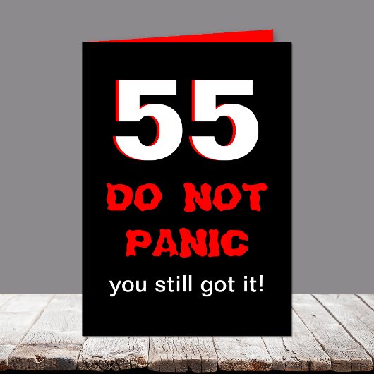 Funny 55. Geburtstagskarte für Männer Karte