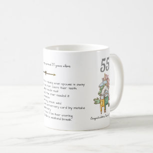 FUNNY 55 th Wedding Anniversary Unicorns individue Kaffeetasse