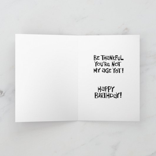 Funny 56. Geburtstag Karte (Innenseite)