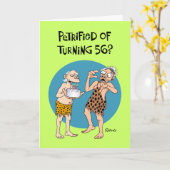 Funny 56. Geburtstag Karte (Gelbe Blume)