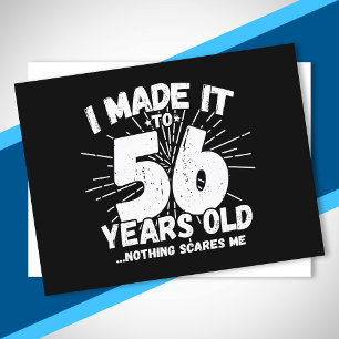 Funny 56. Geburtstag Zitat sarkastisch 56 Jahre al Postkarte