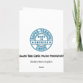 Funny 56th Birthday Karte (Rückseite)