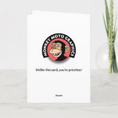 Funny 57. Geburtstag Karte (Rückseite)