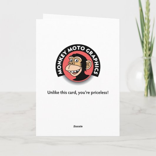 Funny 57. Geburtstag Karte (Rückseite)