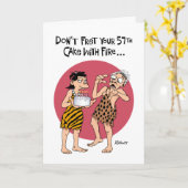 Funny 57. Geburtstag Karte (Gelbe Blume)