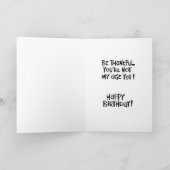 Funny 57. Geburtstag Karte (Innenseite)