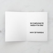 Funny 58. Geburtstag Glückwunsch Karte (Innenseite)