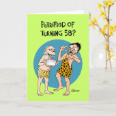 Funny 58. Geburtstag Gruß Karte (Gelbe Blume)