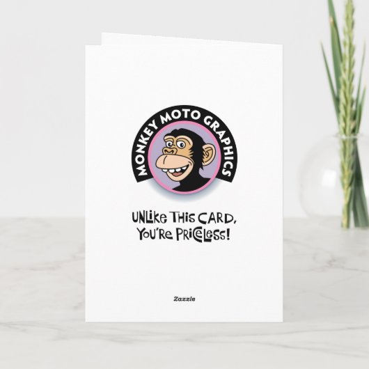 Funny 58. Geburtstag Karte (Rückseite)