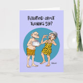 Funny 59. Geburtstag Karte (Vorderseite)