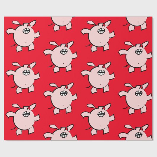 Funny 5 Cartoon Illustration Wählen Sie Farbe WP Geschenkpapier (Flach)