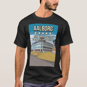 Funny 5 star Aalborg Dänemark Humors Travel Poste T-Shirt