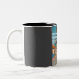 Funny 5 Star Bogota Columbia Review Travel Poster Zweifarbige Tasse