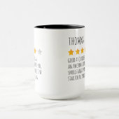 Funny 5 Star Review Individuelle Name Tasse für Hu (Zentrum)