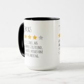 Funny 5 Star Review Individuelle Name Tasse für Hu (Vorderseite Links)