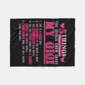 Funny 5 things should know about gigi mother's day fleecedecke (Vorderseite (Horizontal))