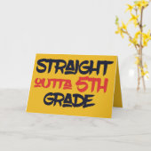 Funny 5th Grade School Abschluss Herzlichen Glückw Karte (Gelbe Blume)