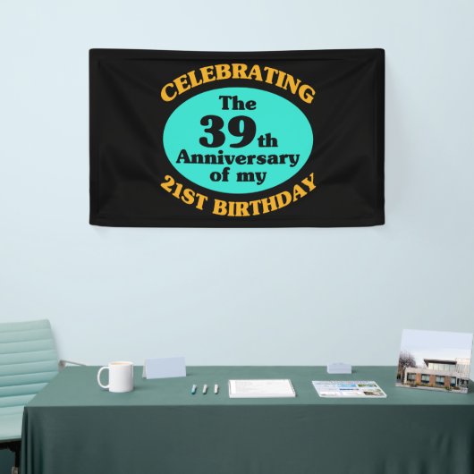 Funny 60. Geburtstag Gag Geschenk Banner (Messeveranstaltung)