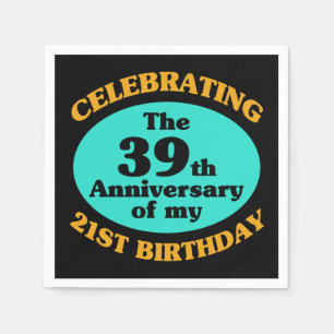 Funny 60. Geburtstag Gag Geschenk Serviette