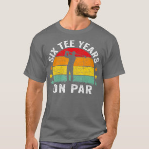 Funny 60. Geburtstag Golf Pun Retro Sonnenuntergan T-Shirt