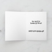 Funny 60. Geburtstag Karte (Innenseite)