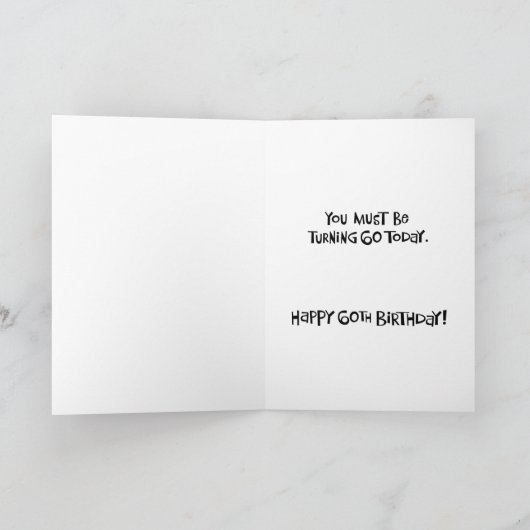 Funny 60. Geburtstag Karte (Innenseite)