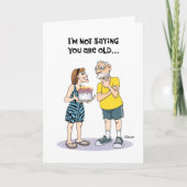 Funny 60. Geburtstag Karte (Vorderseite)