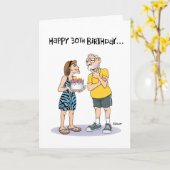 Funny 60. Geburtstag Karte (Gelbe Blume)