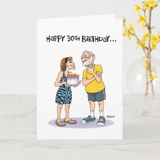 Funny 60. Geburtstag Karte (Gelbe Blume)