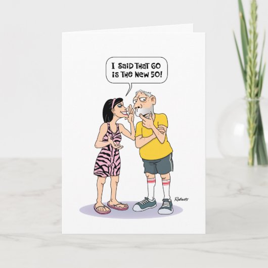 Funny 60. Geburtstag Karte (Vorderseite)