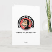 Funny 60. Geburtstag Karte (Rückseite)