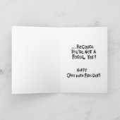 Funny 60. Geburtstag Karte (Innenseite)