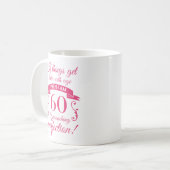 Funny 60. Geburtstag 'Perfection' Kaffeetasse (Vorderseite Links)
