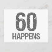 Funny 60. Geburtstag Postkarte (Vorderseite)