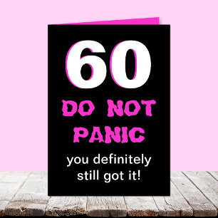 Funny 60. Geburtstagskarte für Frauen Karte