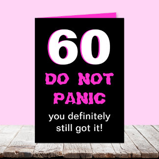 Funny 60. Geburtstagskarte für Frauen Karte