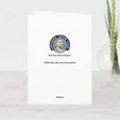 Funny 60. Geburtstagskarte Karte (Rückseite)