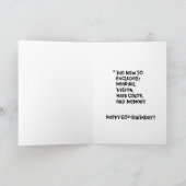 Funny 60. Geburtstagskarte Karte (Innenseite)