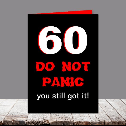 Funny 60. Geburtstagskarte Karte
