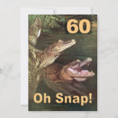 Funny 60. Geburtstagsparty Einladungen (Vorderseite)