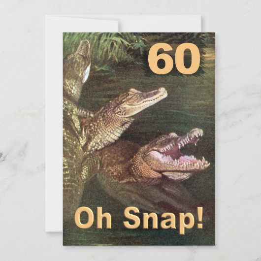 Funny 60. Geburtstagsparty Einladungen (Vorderseite)