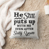 Funny 60. Hochzeitstag Kissen (Decke)